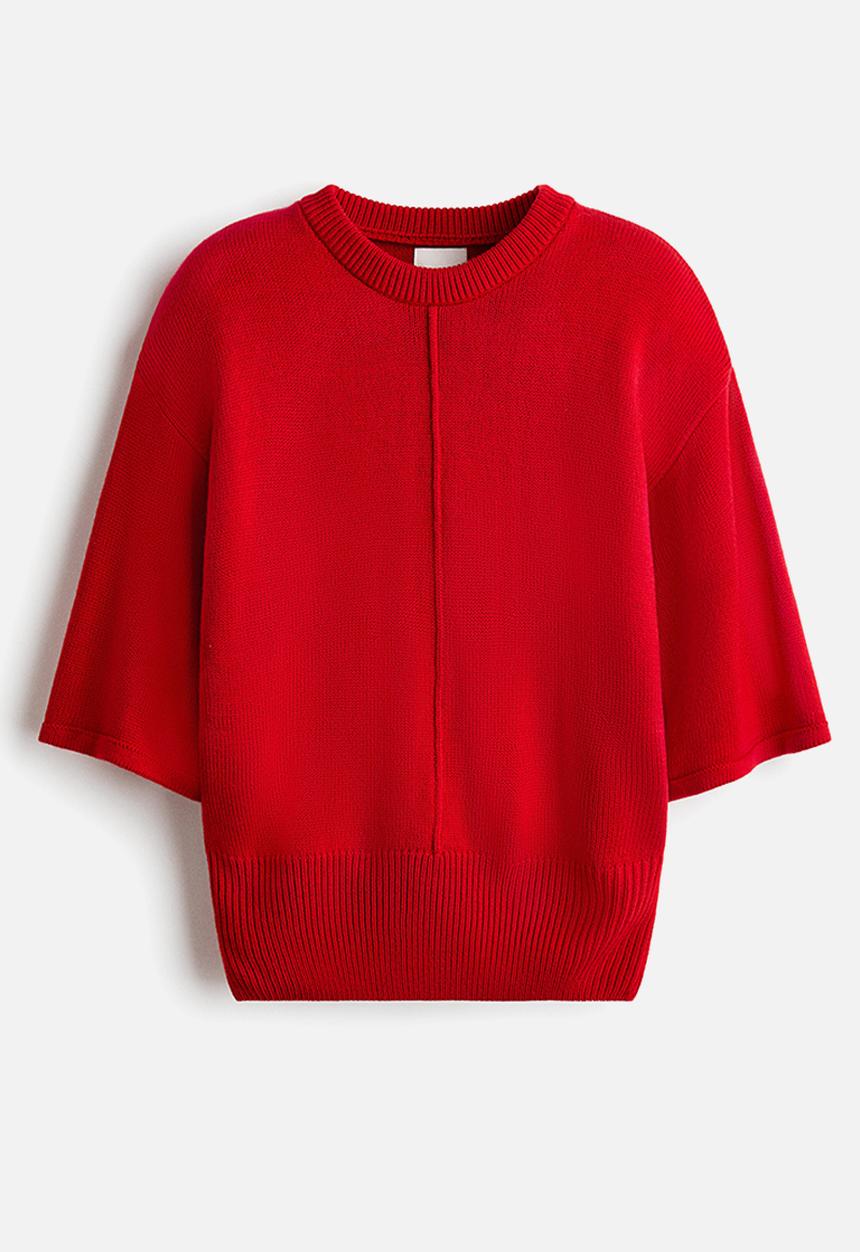 H&M - Knitted top - red