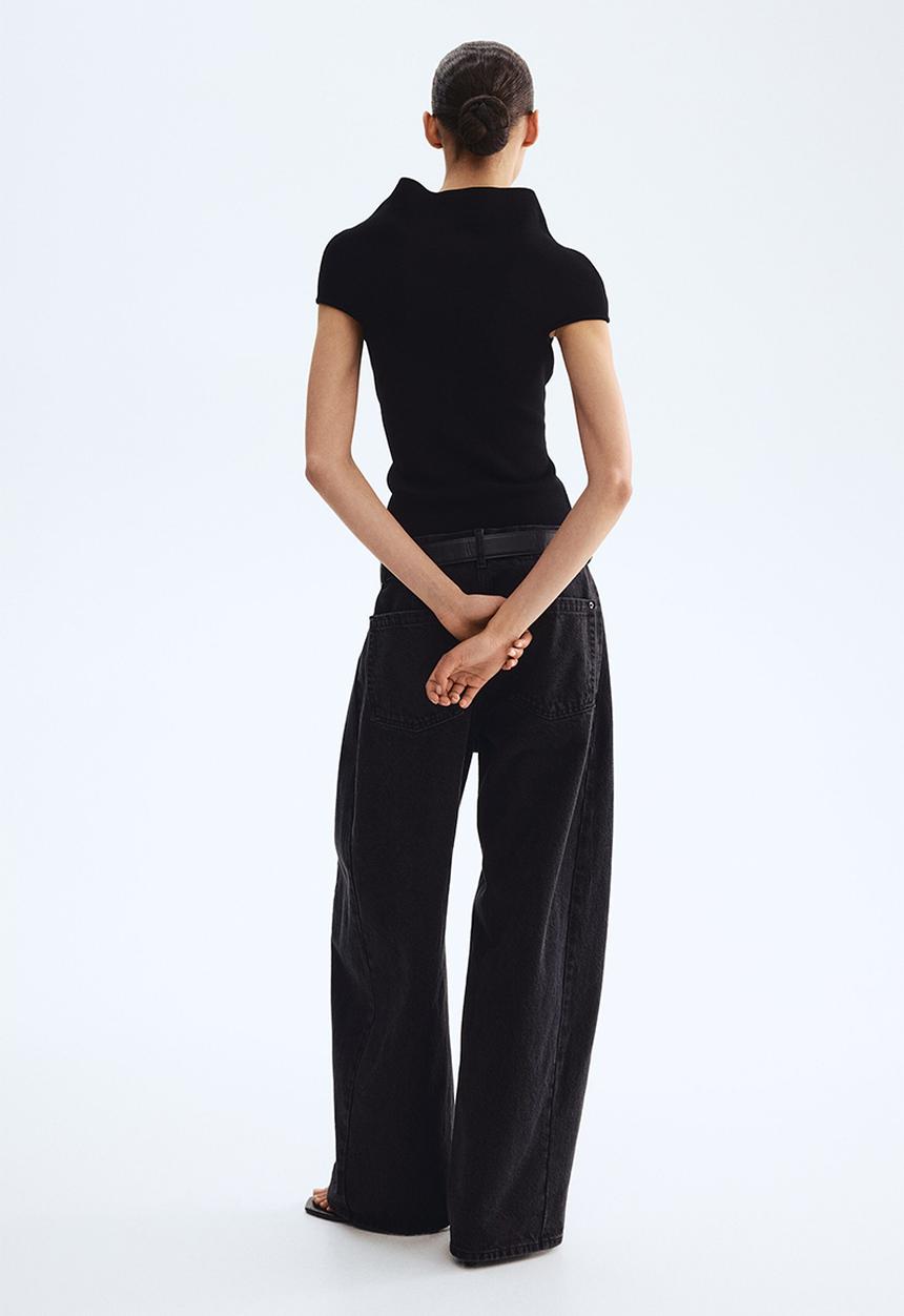 H&M - Turtleneck top - black