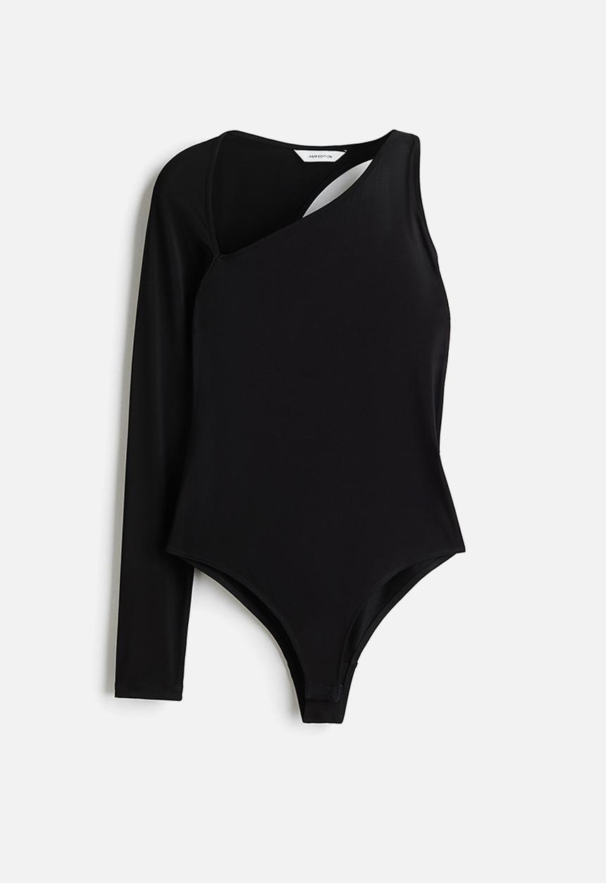 H&M - One-sleeve body - black