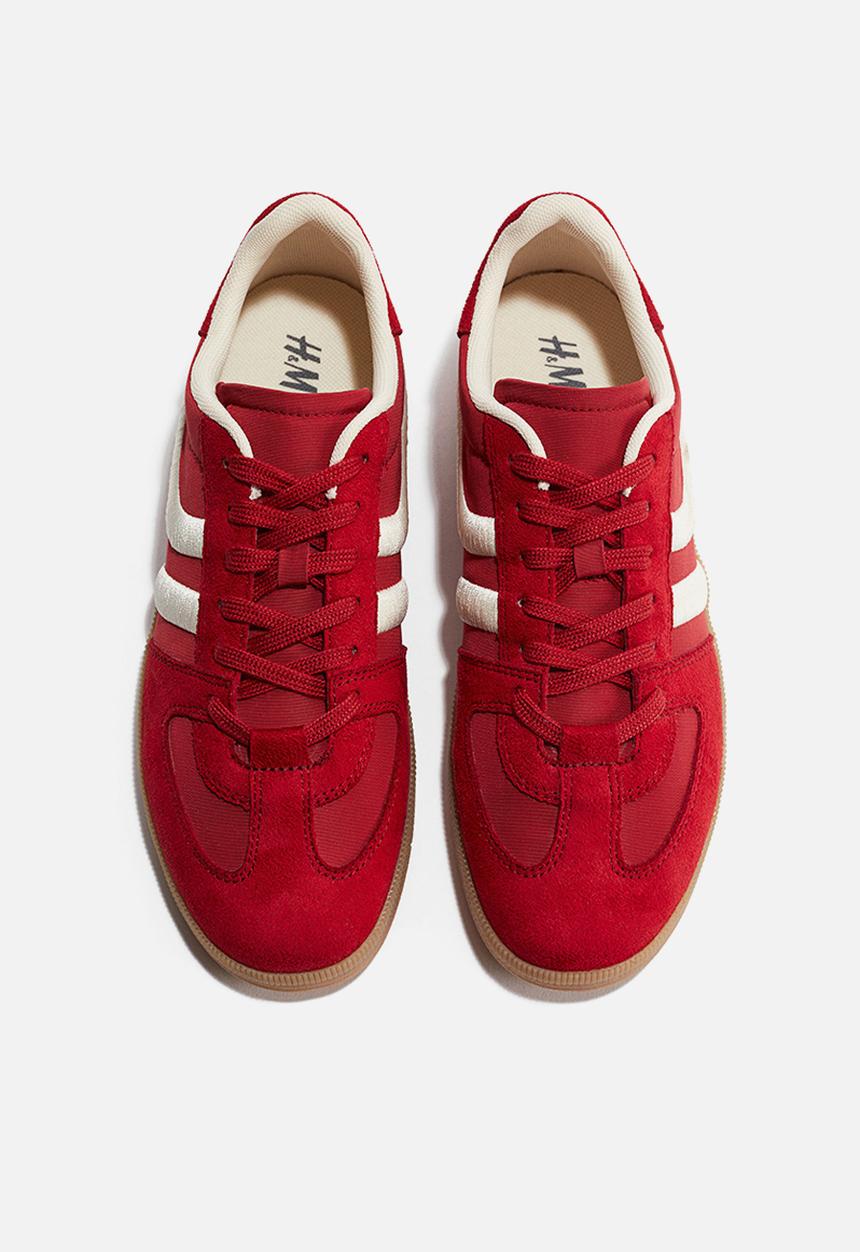 H&M - Trainers - red/white