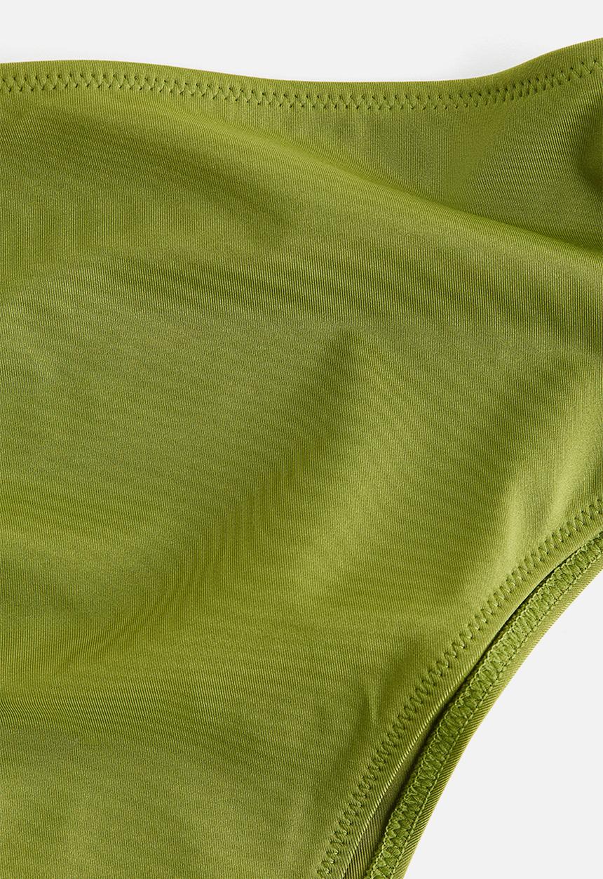 H&M - High waist cheeky bikini bottoms - olive green