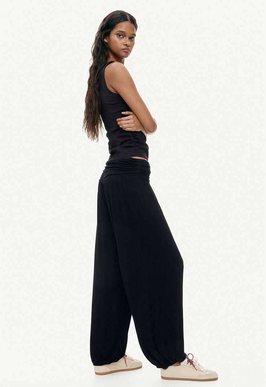 H&M - Viscose balloon trousers - black