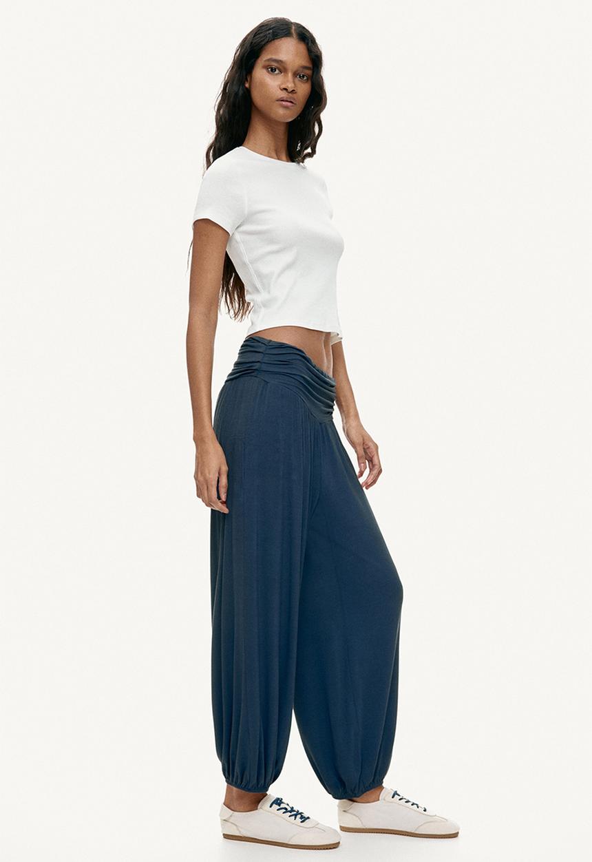 H&M - Viscose balloon trousers - navy blue