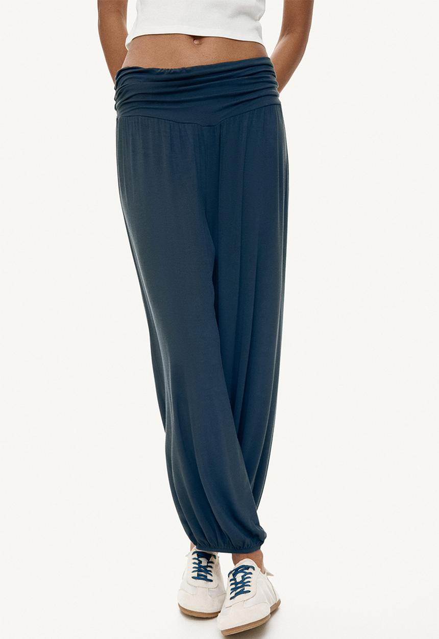 H&M - Viscose balloon trousers - navy blue