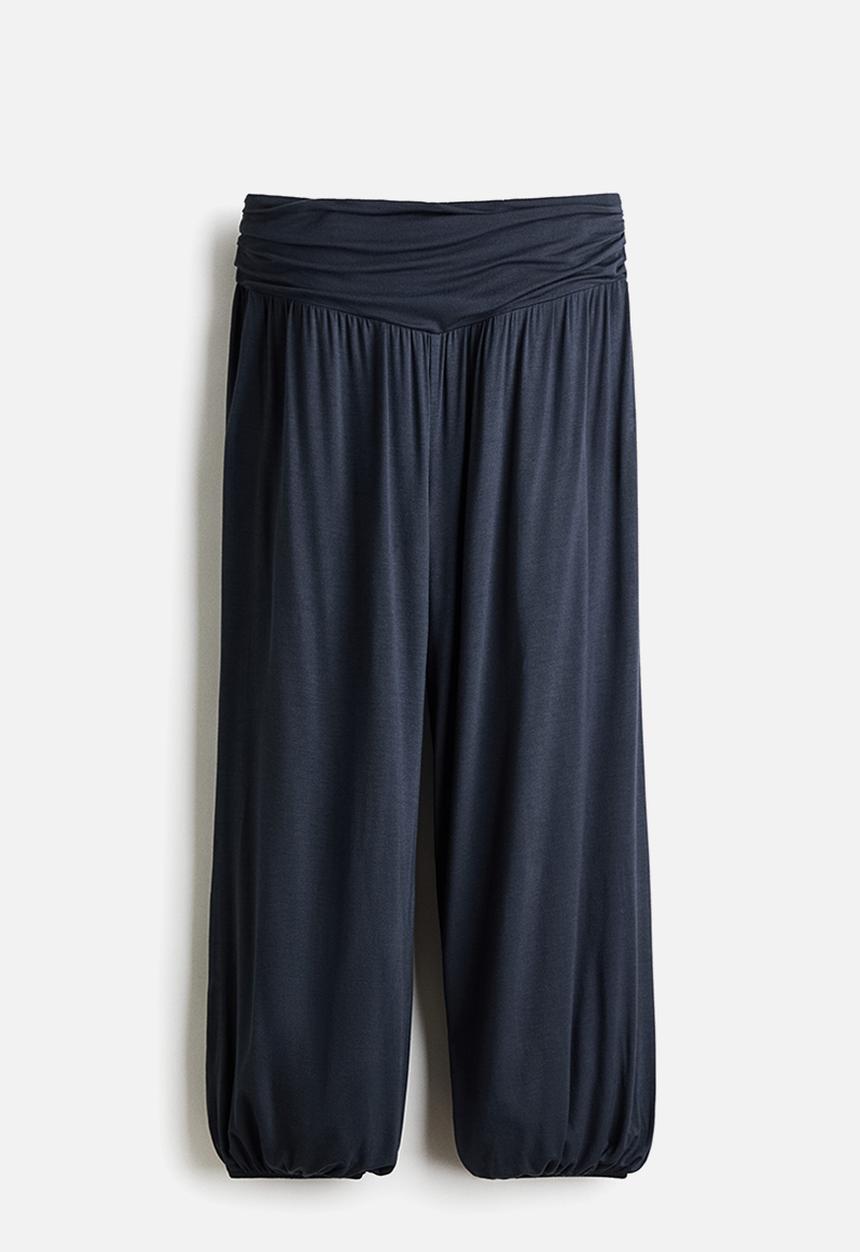 H&M - Viscose balloon trousers - navy blue