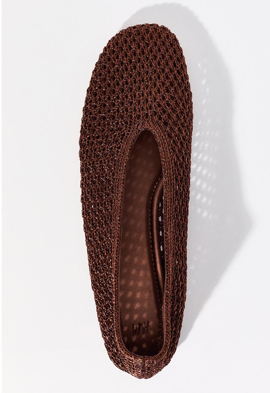 H&M - Braided ballet flats - dark brown