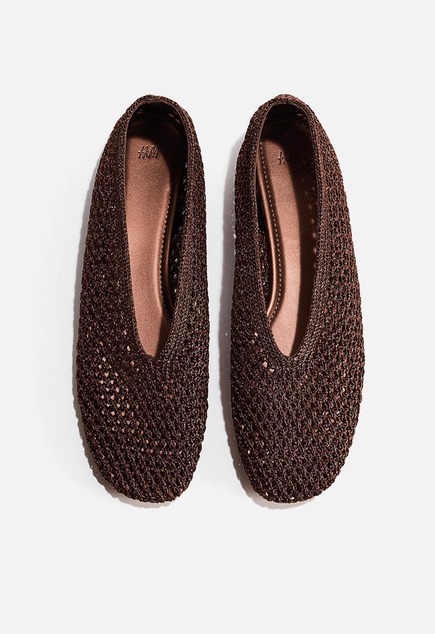 H&M - Braided ballet flats - dark brown