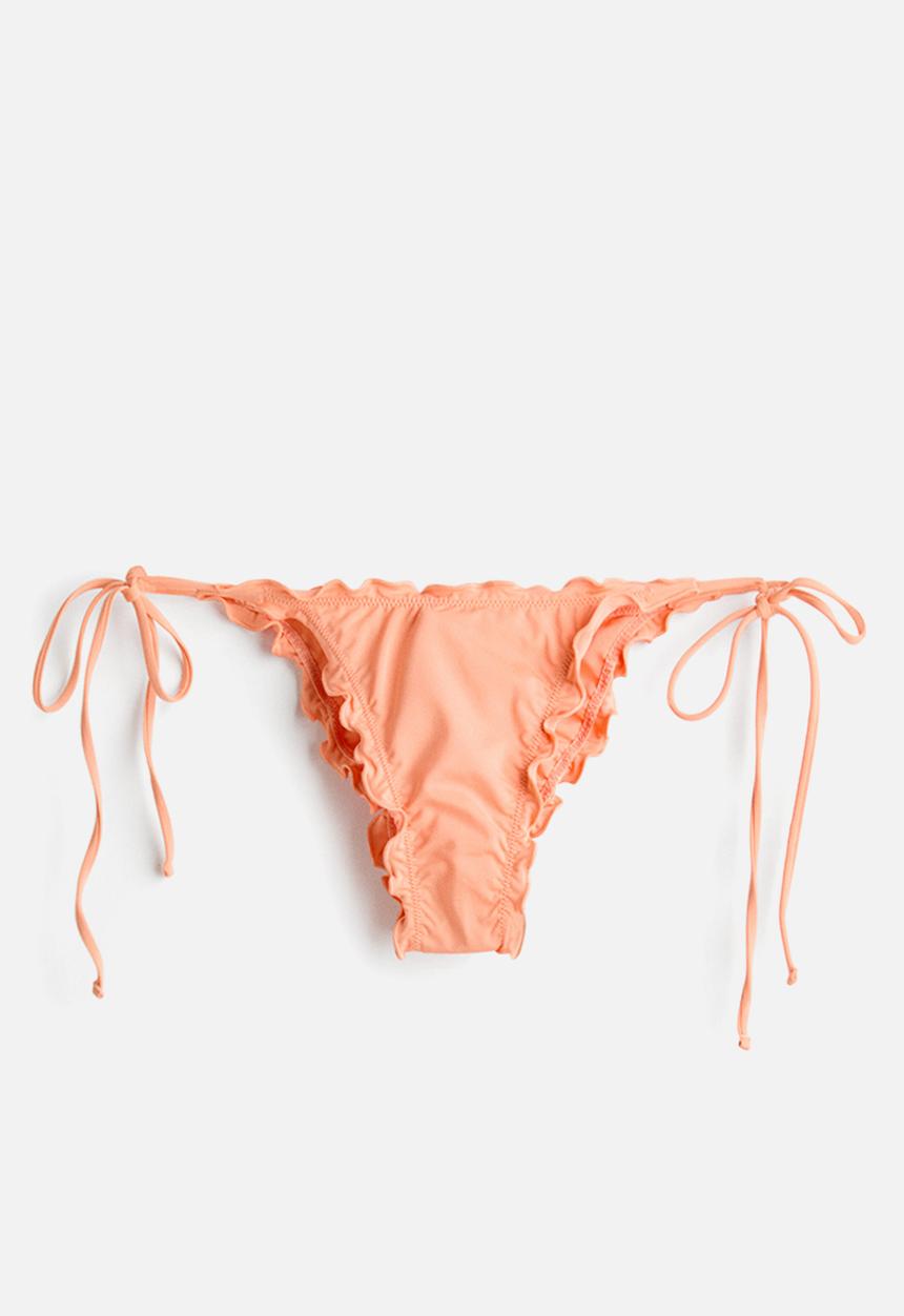H&M - Cheeky tie tanga bikini bottoms - apricot