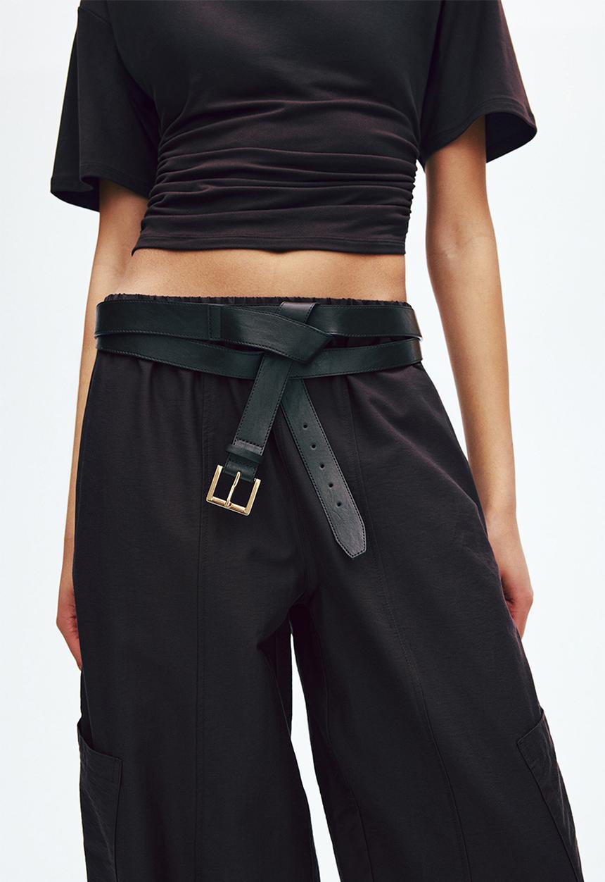 H&M - Balloon cargo trousers - dark brown