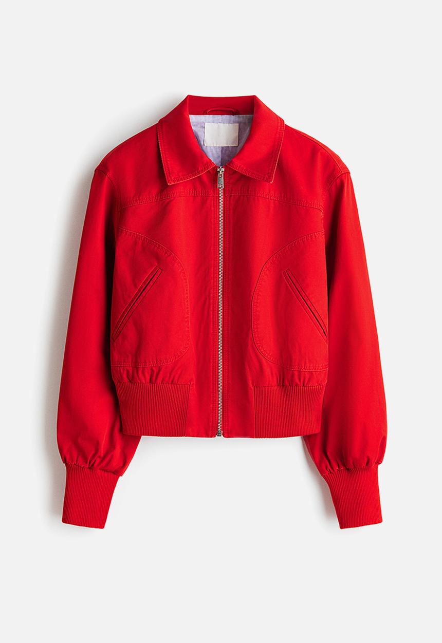 H&M - Cotton twill jacket - red