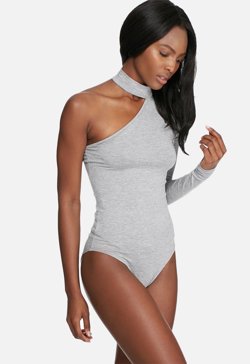 dailyfriday - One shoulder choker bodysuit
