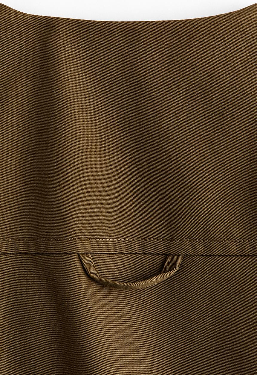 H&M - Twill gilet - dark golden olive