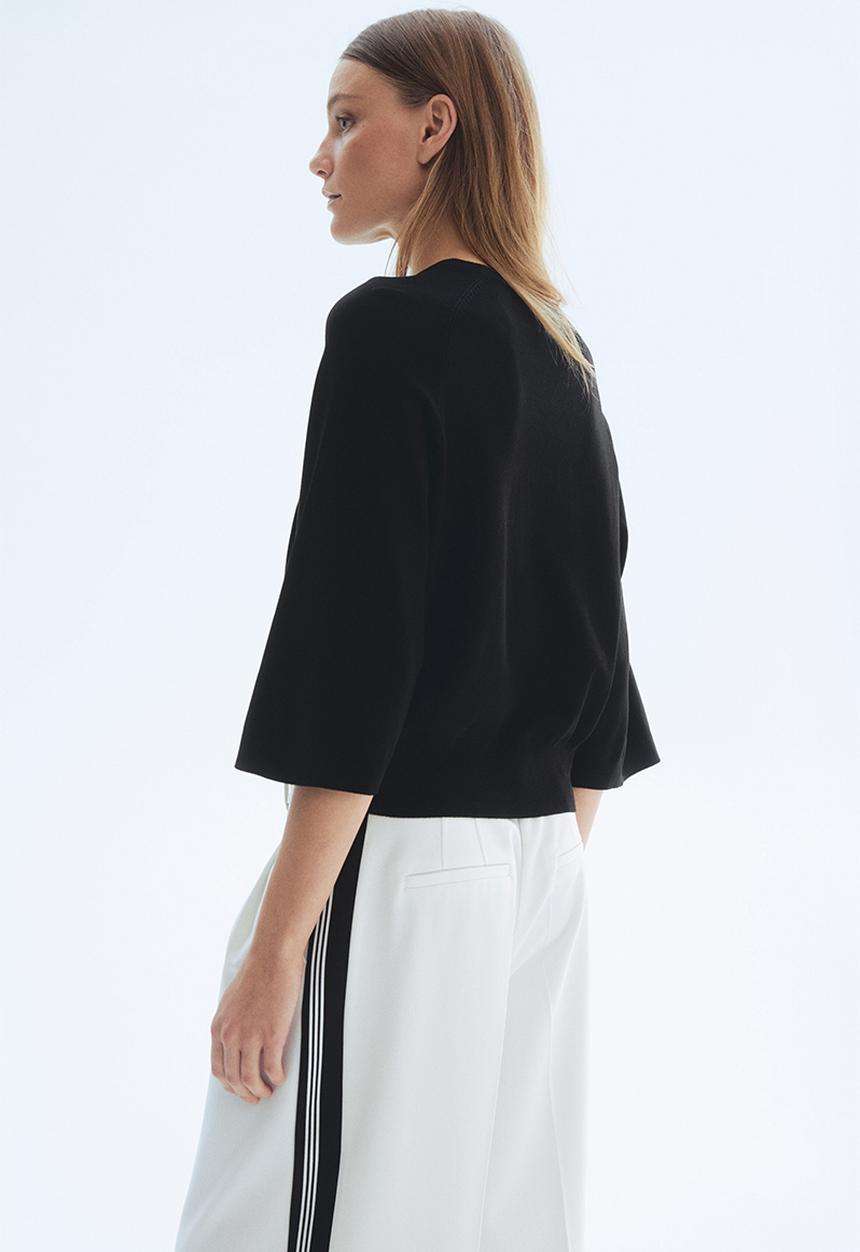 H&M - Fine-knit top - black