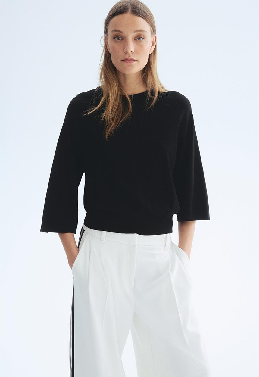 H&M - Fine-knit top - black