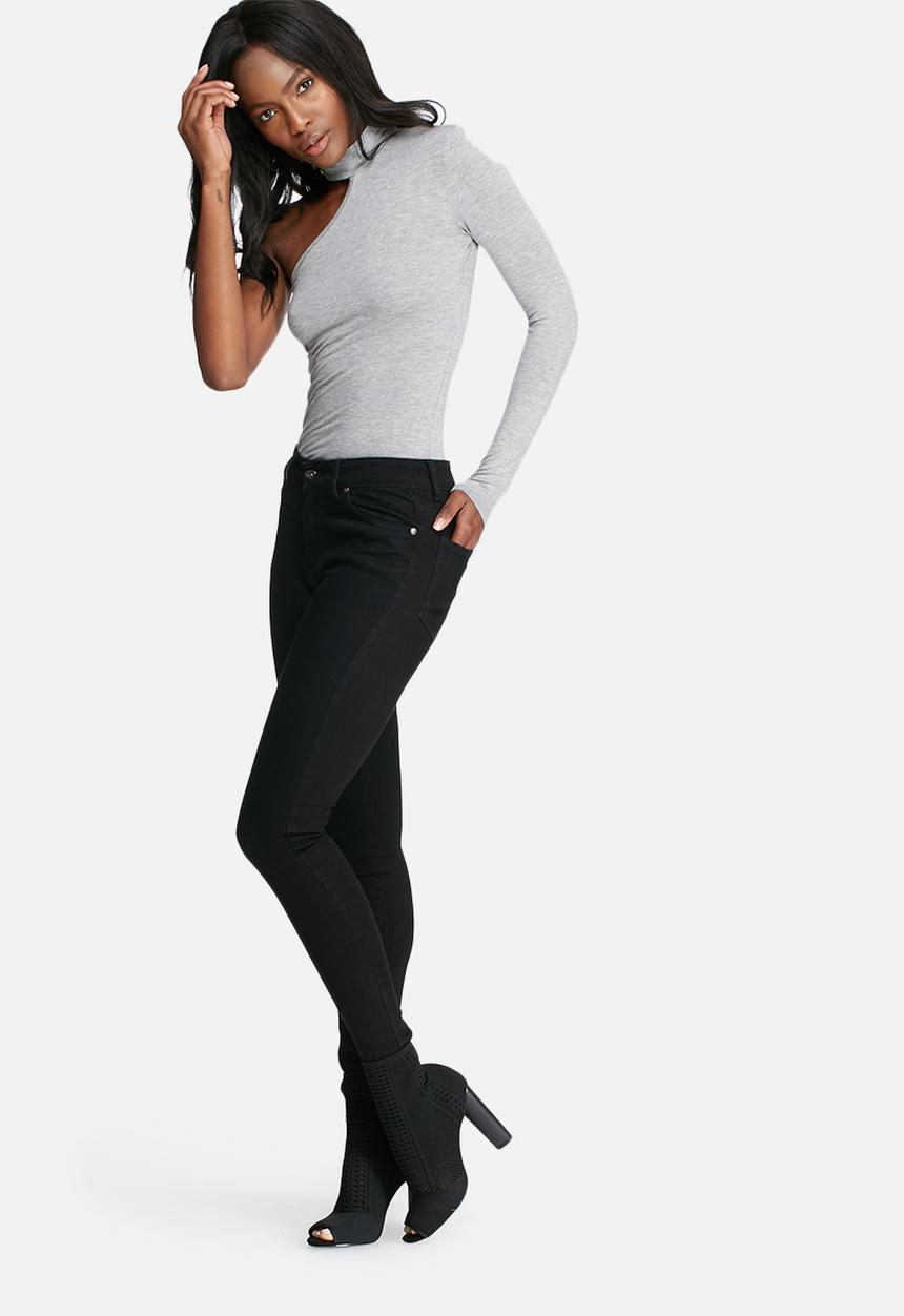 dailyfriday - One shoulder choker bodysuit