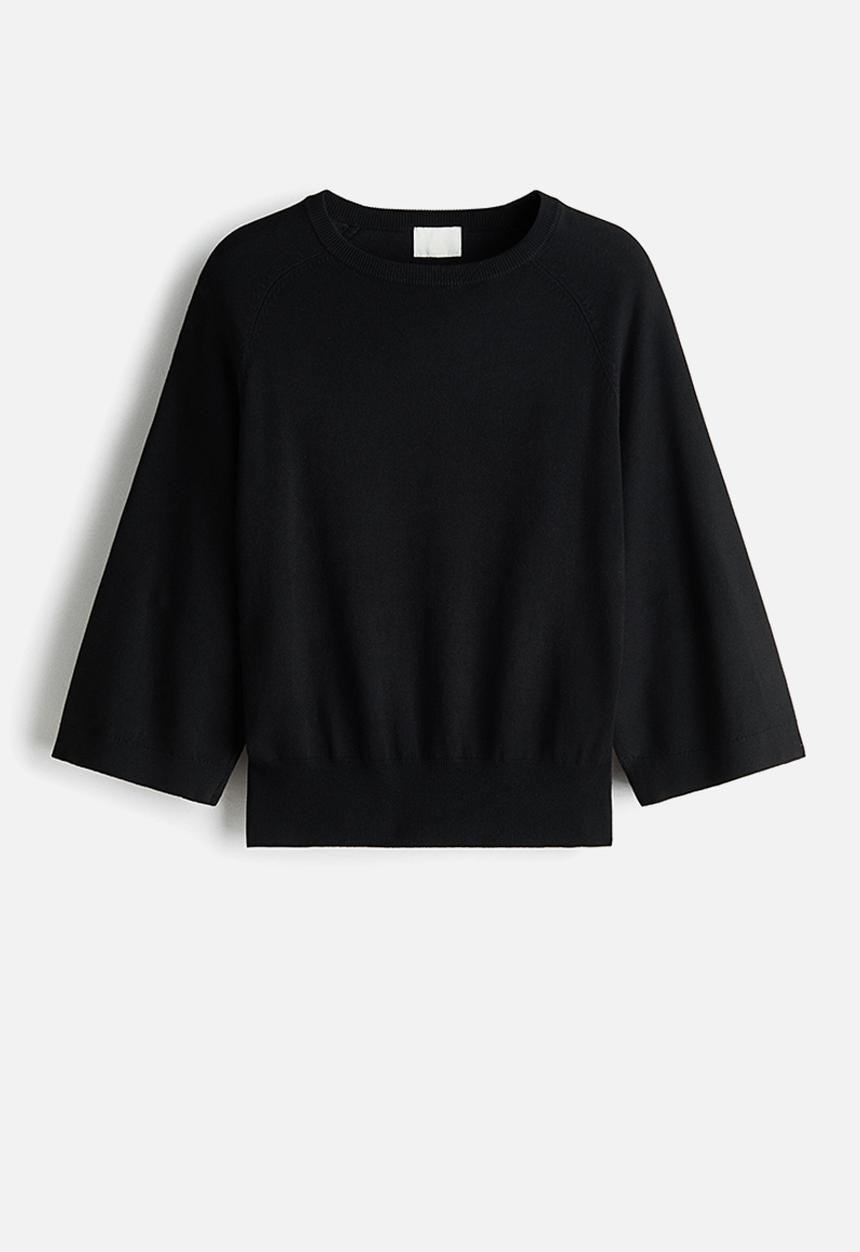 H&M - Fine-knit top - black
