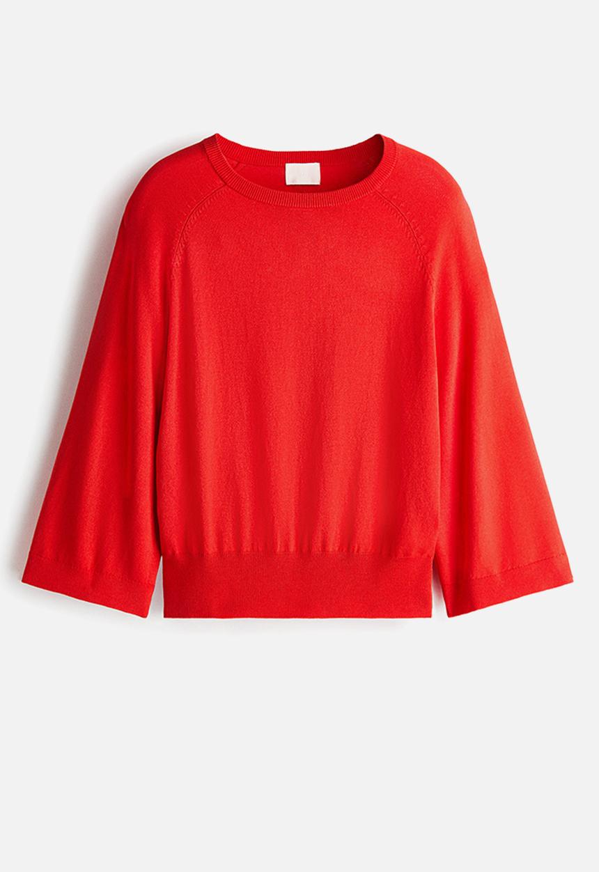 H&M - Fine-knit top - red