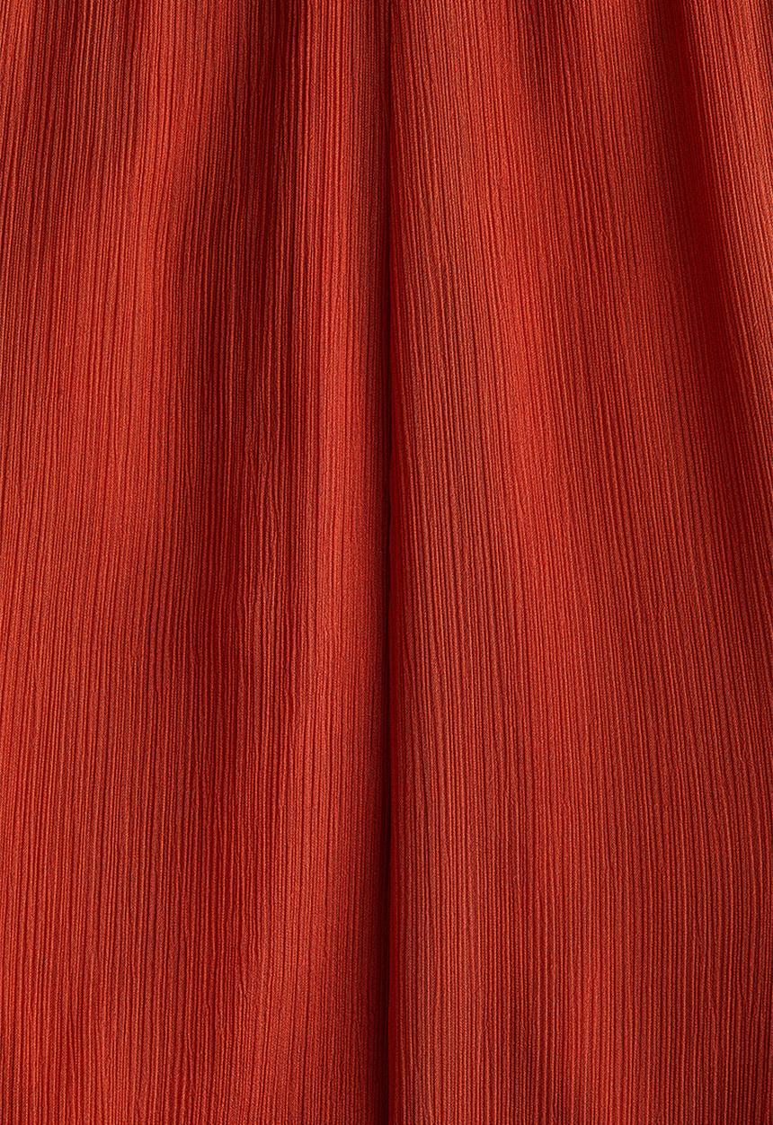 H&M - Flared crinkled trousers - red