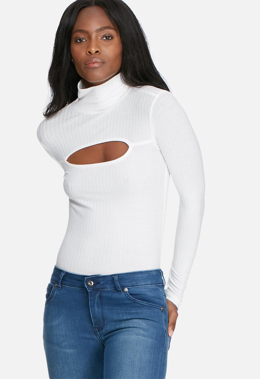dailyfriday - Cutout turtle neck top