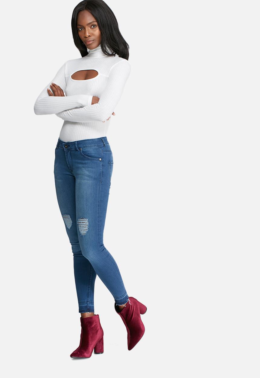 dailyfriday - Cutout turtle neck top