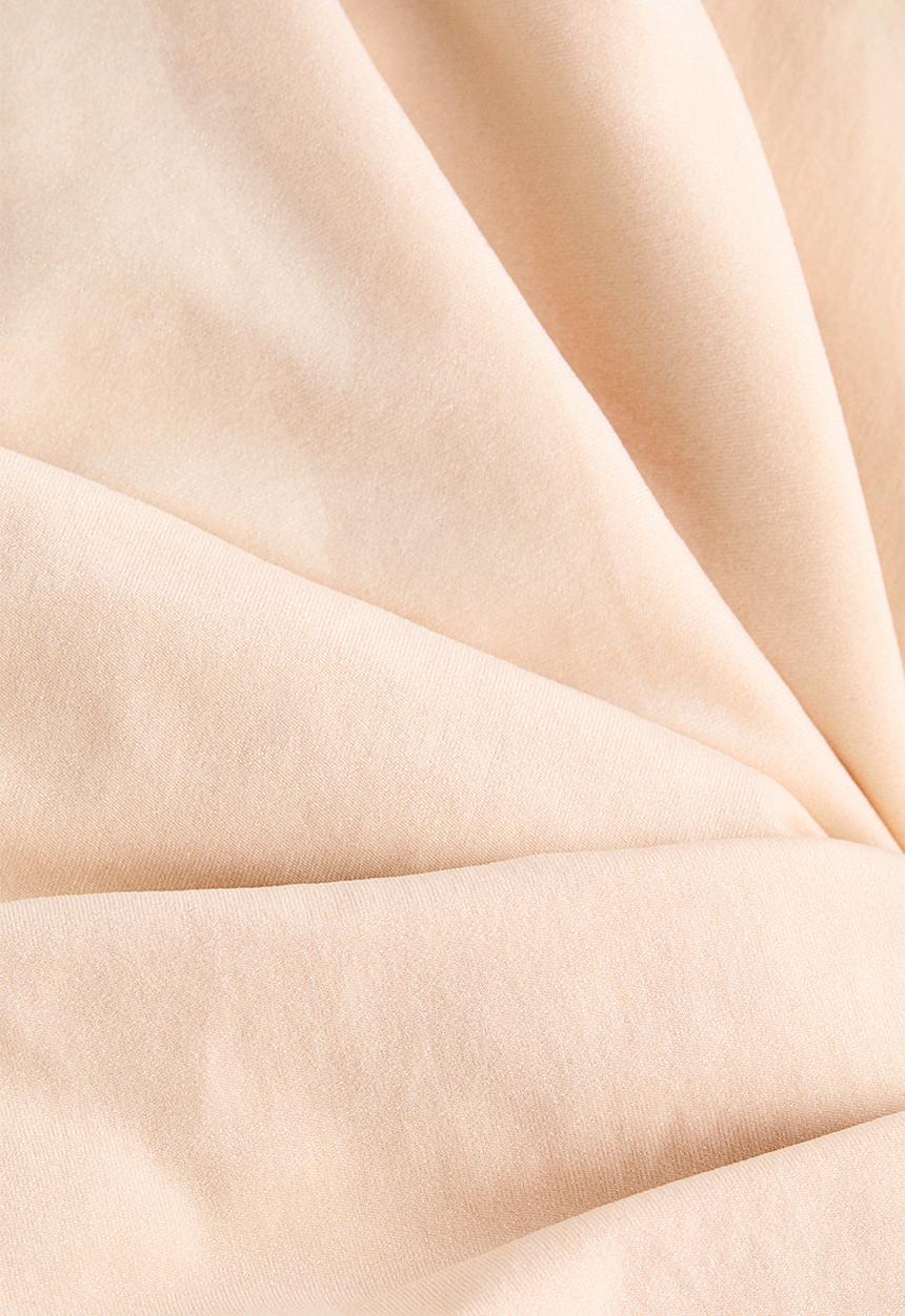 H&M - Twist-detail off-the-shoulder top - beige