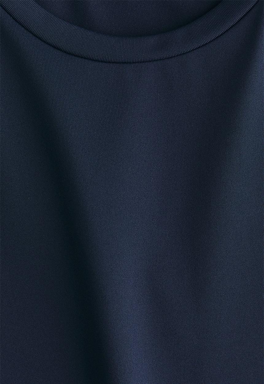 H&M - Fitted microfibre t-shirt - navy blue