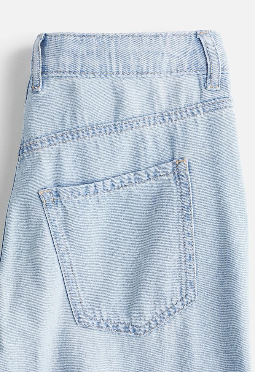 H&M - Wide regular waist jeans - light denim blue