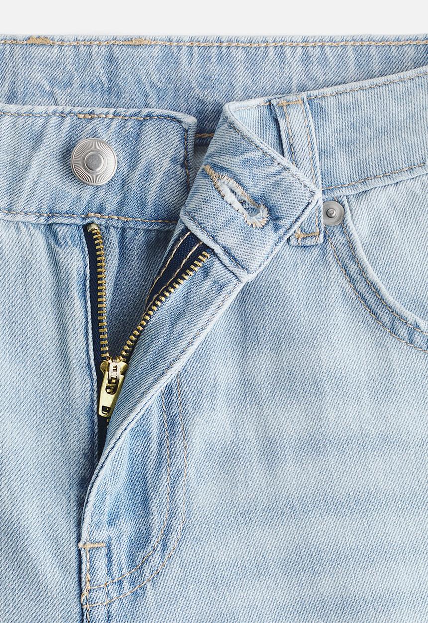 H&M - Wide regular waist jeans - light denim blue