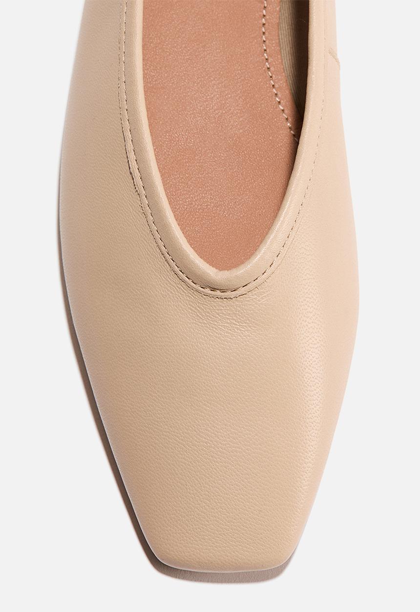 H&M - Leather ballet flats - beige