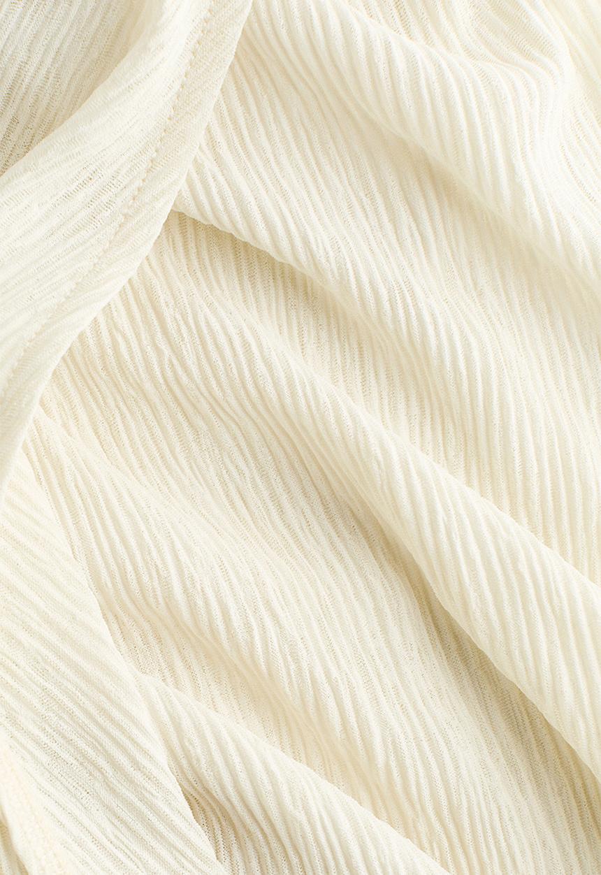 H&M - Crinkled wrapover trousers - light beige