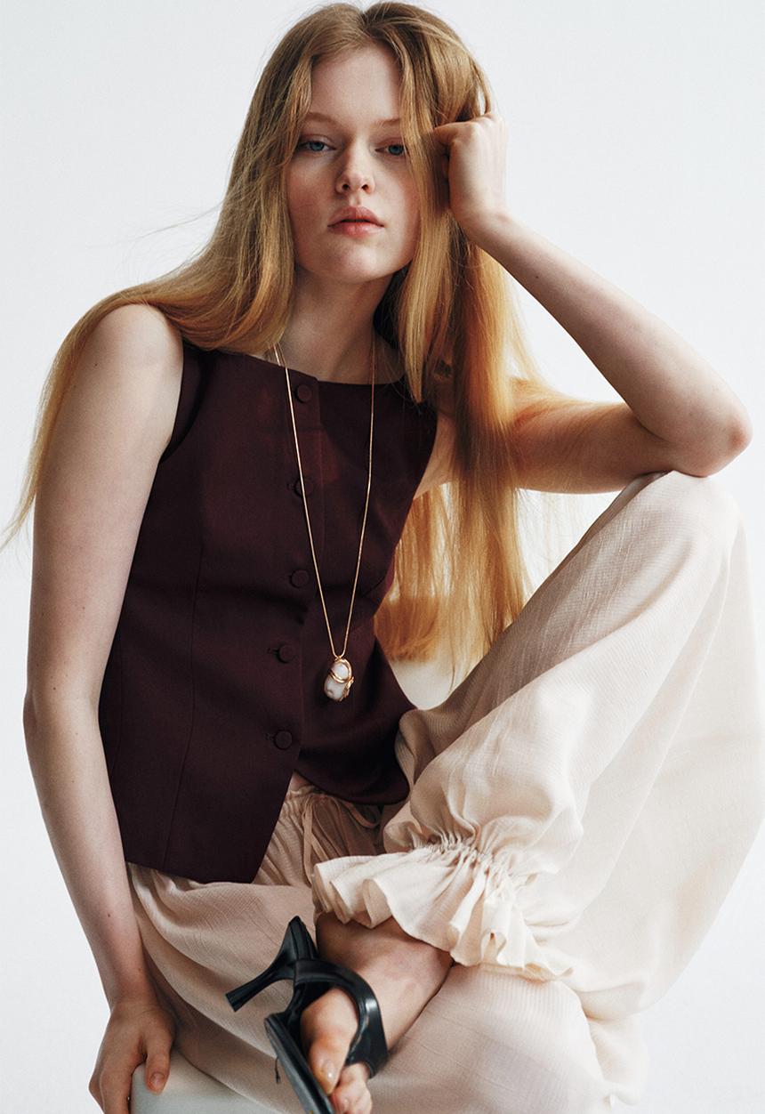 H&M - Tailored waistcoat - plum purple