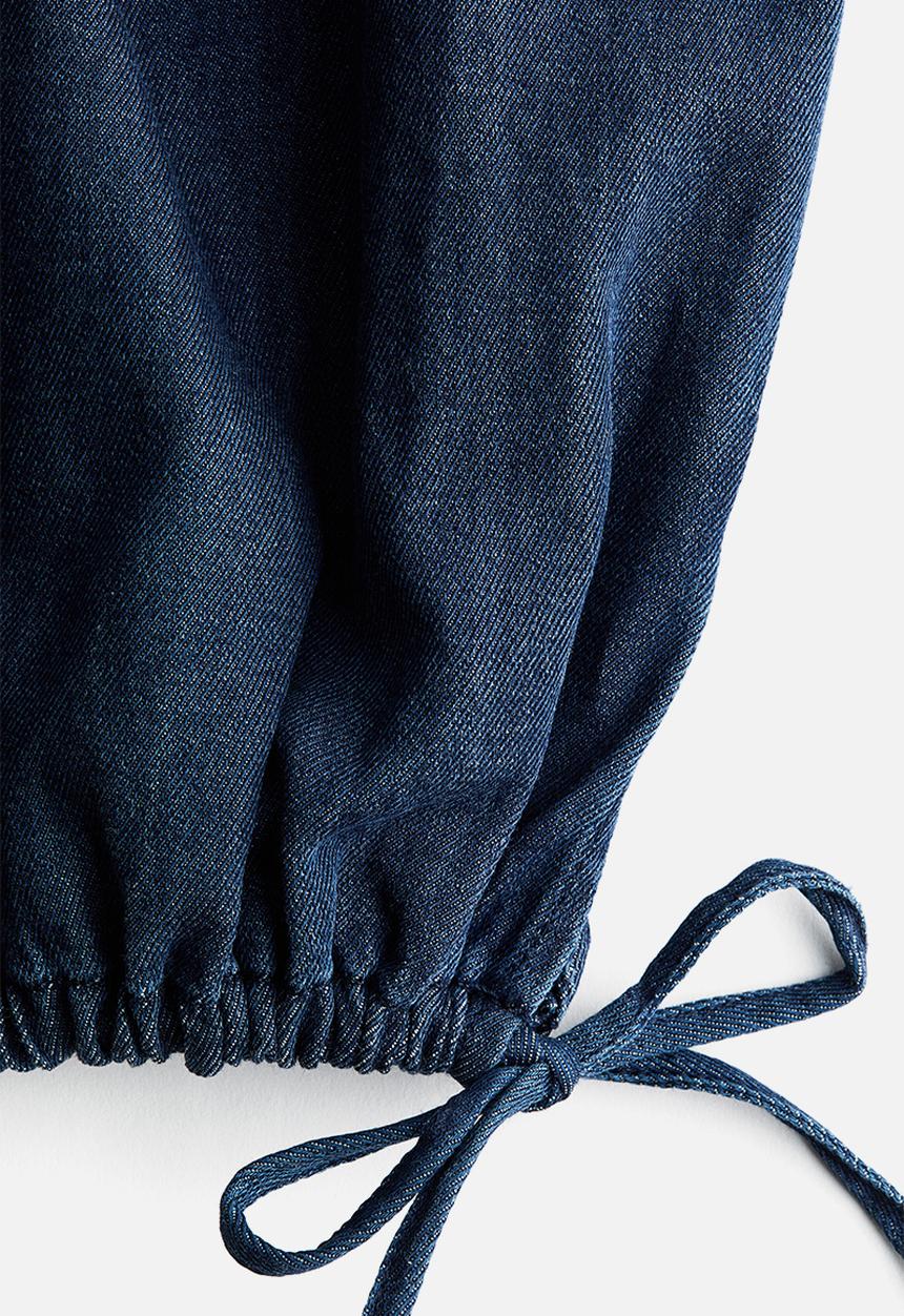 H&M - Balloon-leg denim trousers - dark denim blue