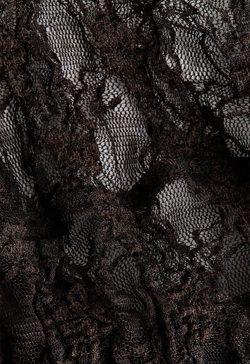 H&M - Lace thong body - dark brown