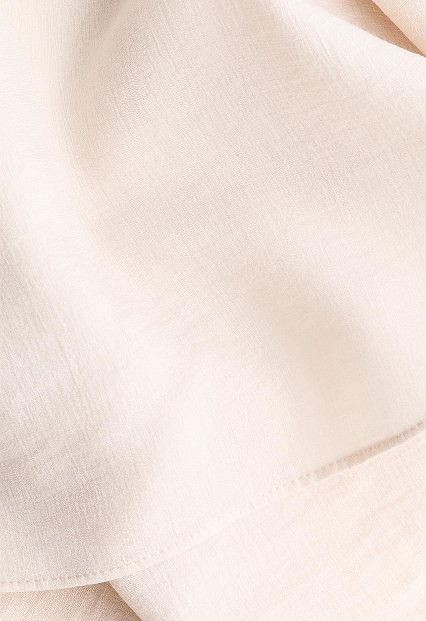 H&M - Draped-panel tiered skirt - light beige