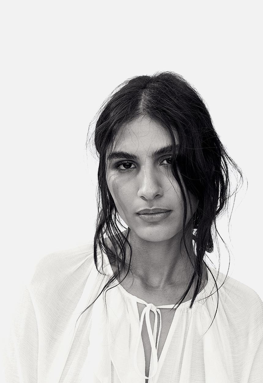 H&M - Flounce-trimmed blouse - white