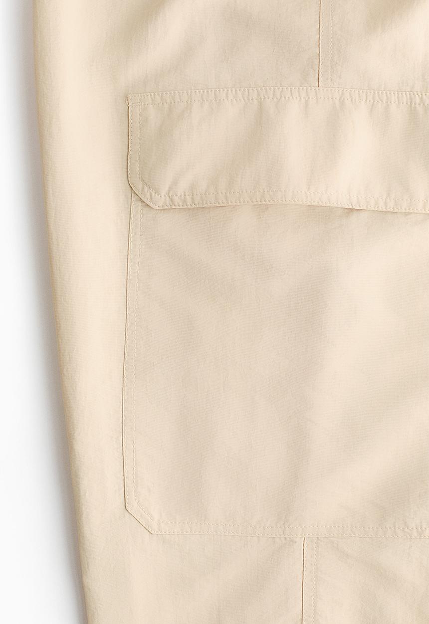 H&M - Oversized cargo trousers - light beige