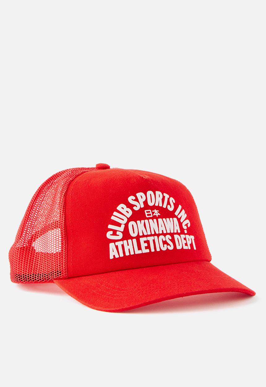 Cotton On - Truckers Cap - Strong Red/Okinawa Athletics