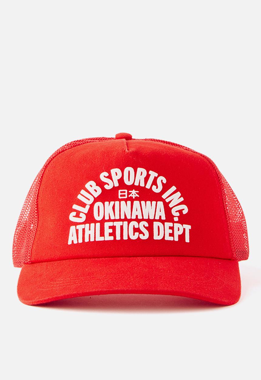 Cotton On - Truckers Cap - Strong Red/Okinawa Athletics