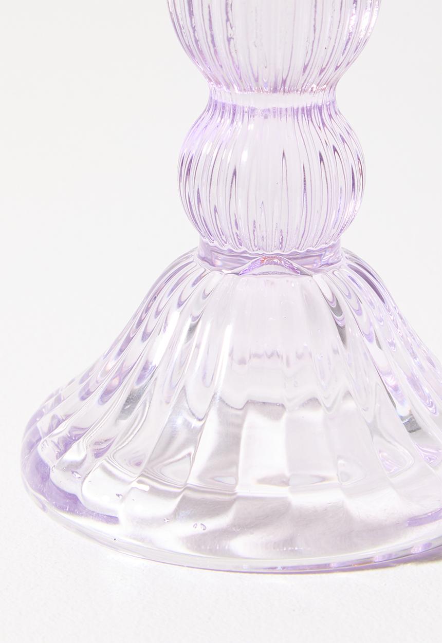 Sixth Floor - Candle Stick Glass - Orange & Purple
