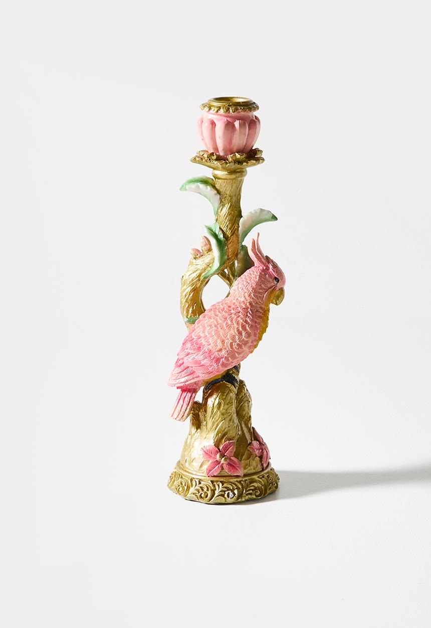 Sixth Floor - Parrot Candle Stick Holder - Multi