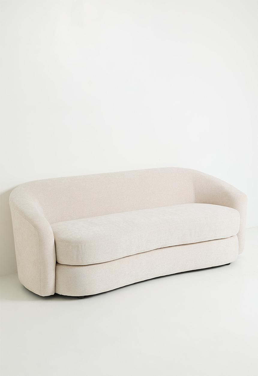 Sixth Floor - Annie Curved 3 Seater Sofa - Natural