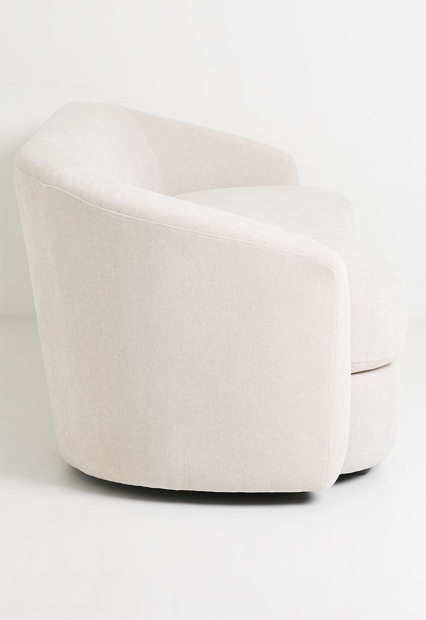 Sixth Floor - Annie Curved 3 Seater Sofa - Natural