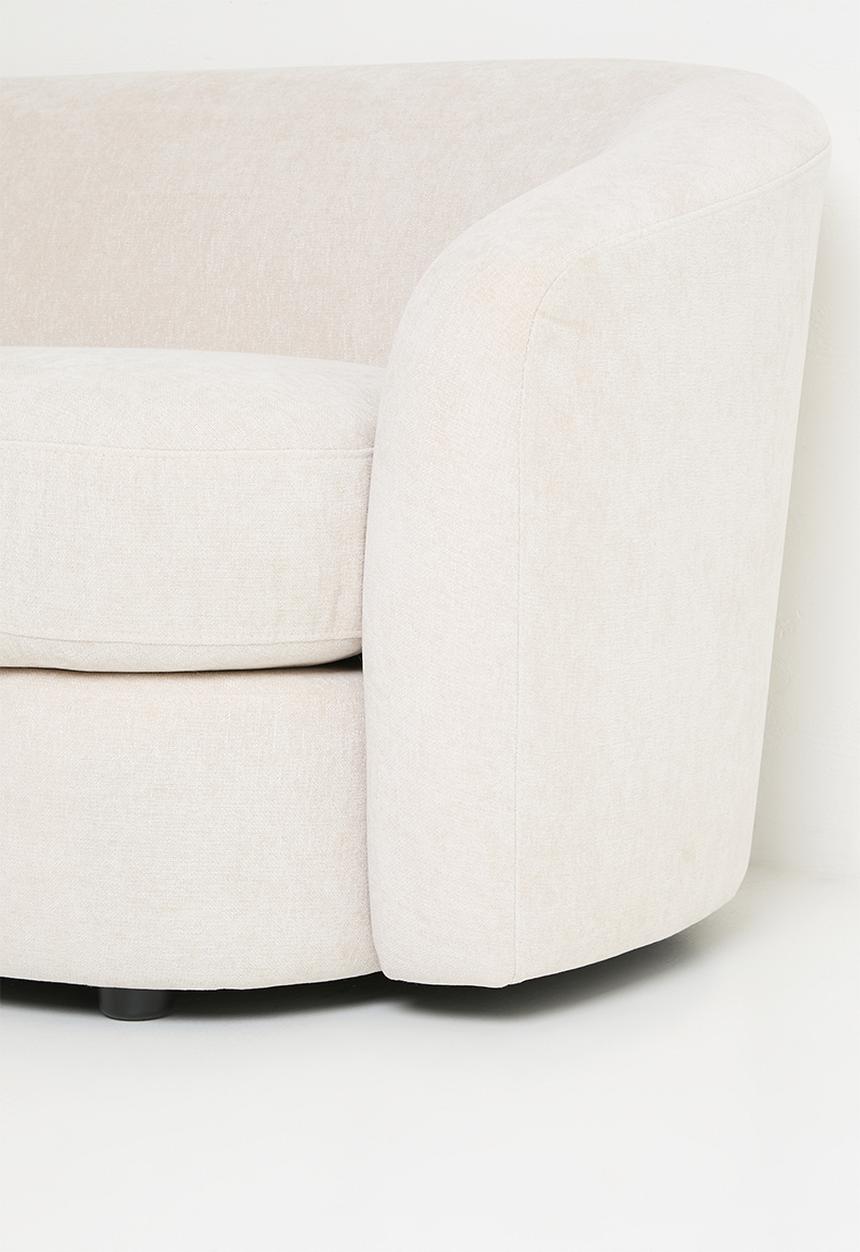Sixth Floor - Annie Curved 3 Seater Sofa - Natural