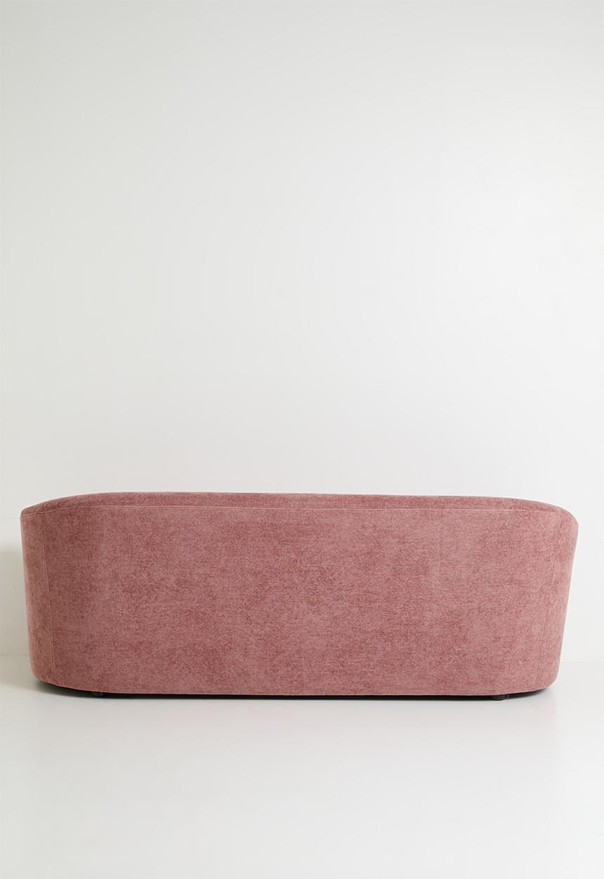 Sixth Floor - Annie Curved 3 Seater Sofa - Blush