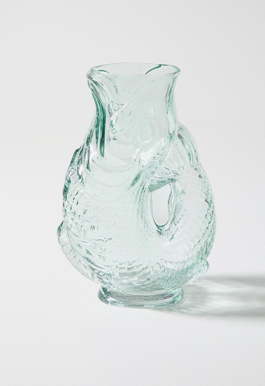 Sixth Floor - Fish Glass Jug - blue