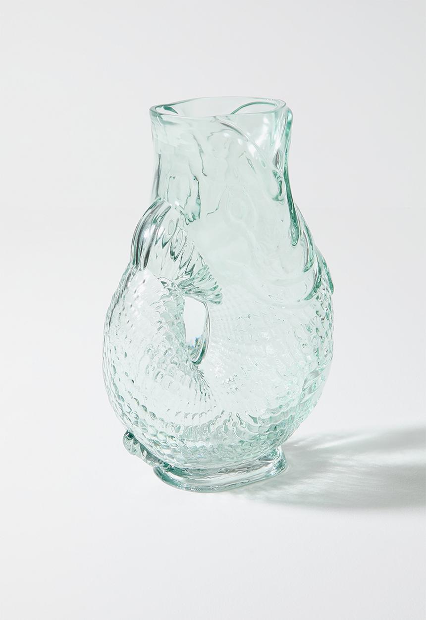 Sixth Floor - Fish Glass Jug - blue