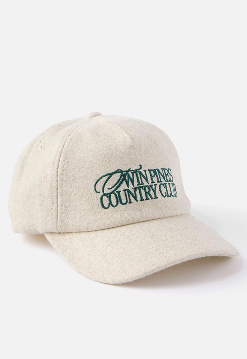 Cotton On - 5 Panel Cap - Bone Texture/Twin Pines Country Club