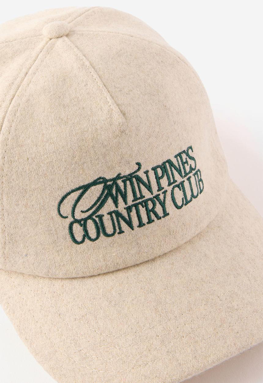 Cotton On - 5 Panel Cap - Bone Texture/Twin Pines Country Club