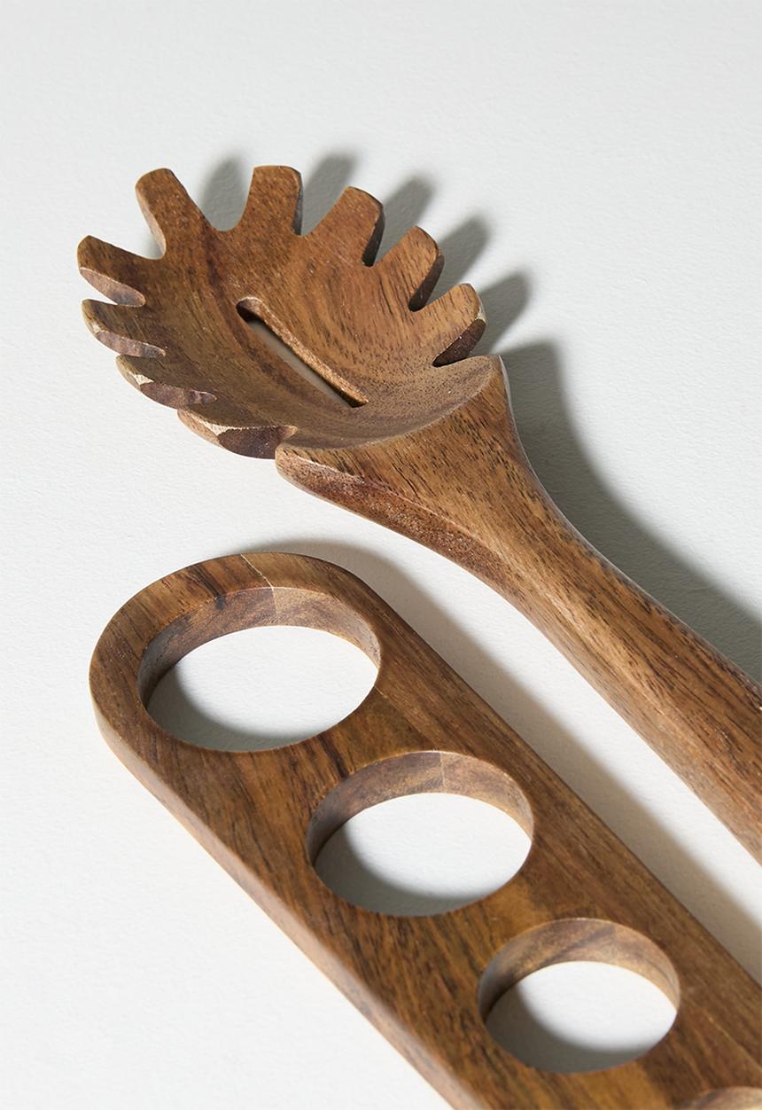 Home Classix - Home Classix Acacia Wooden Utensil 2pc Set - light brown