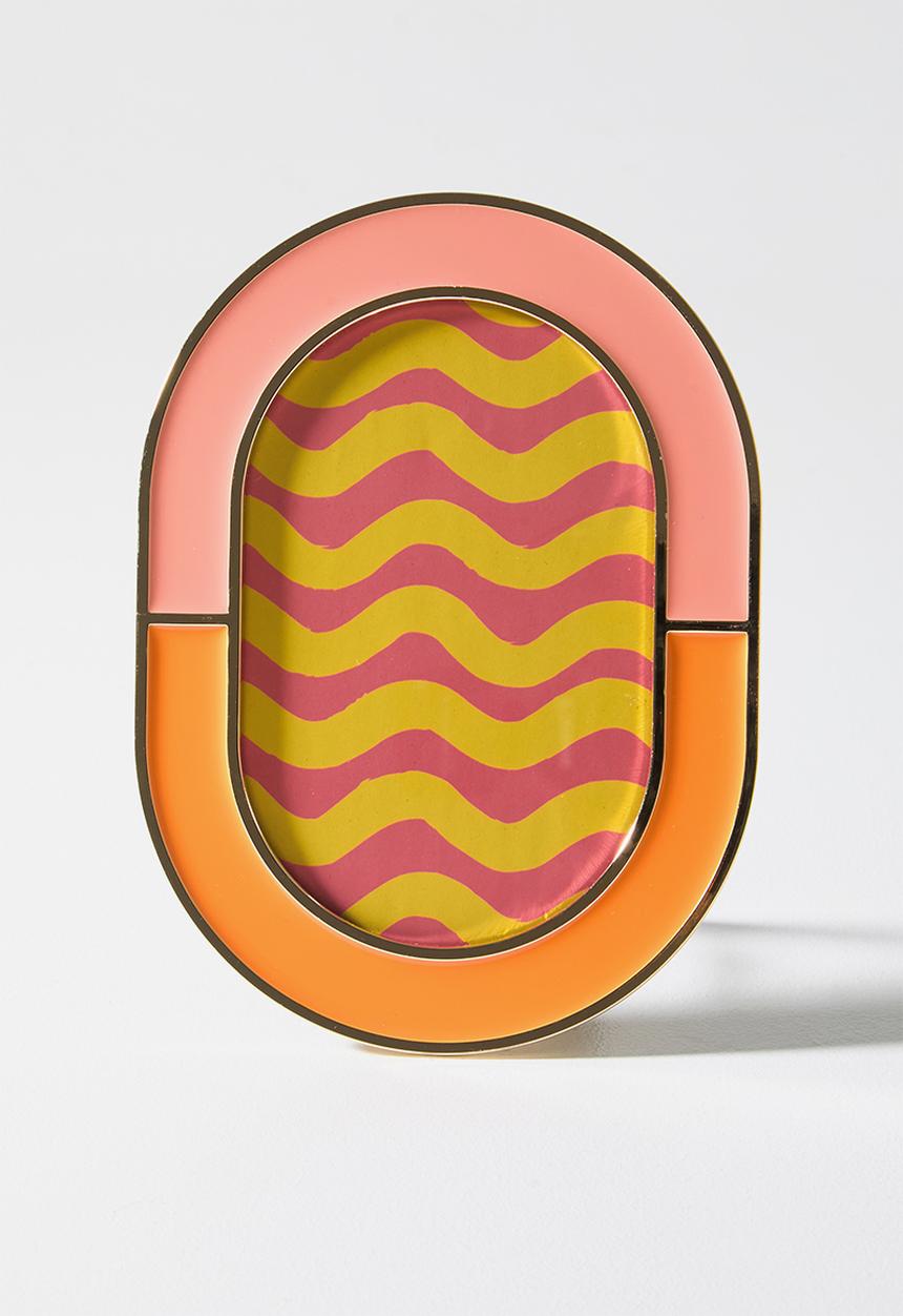 Sixth Floor - Gloss & - Gold Photo frame Oval
